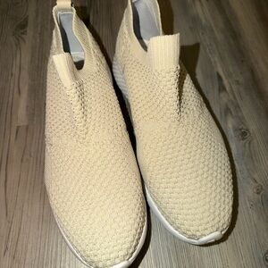 Cream Slip-On Sneakers